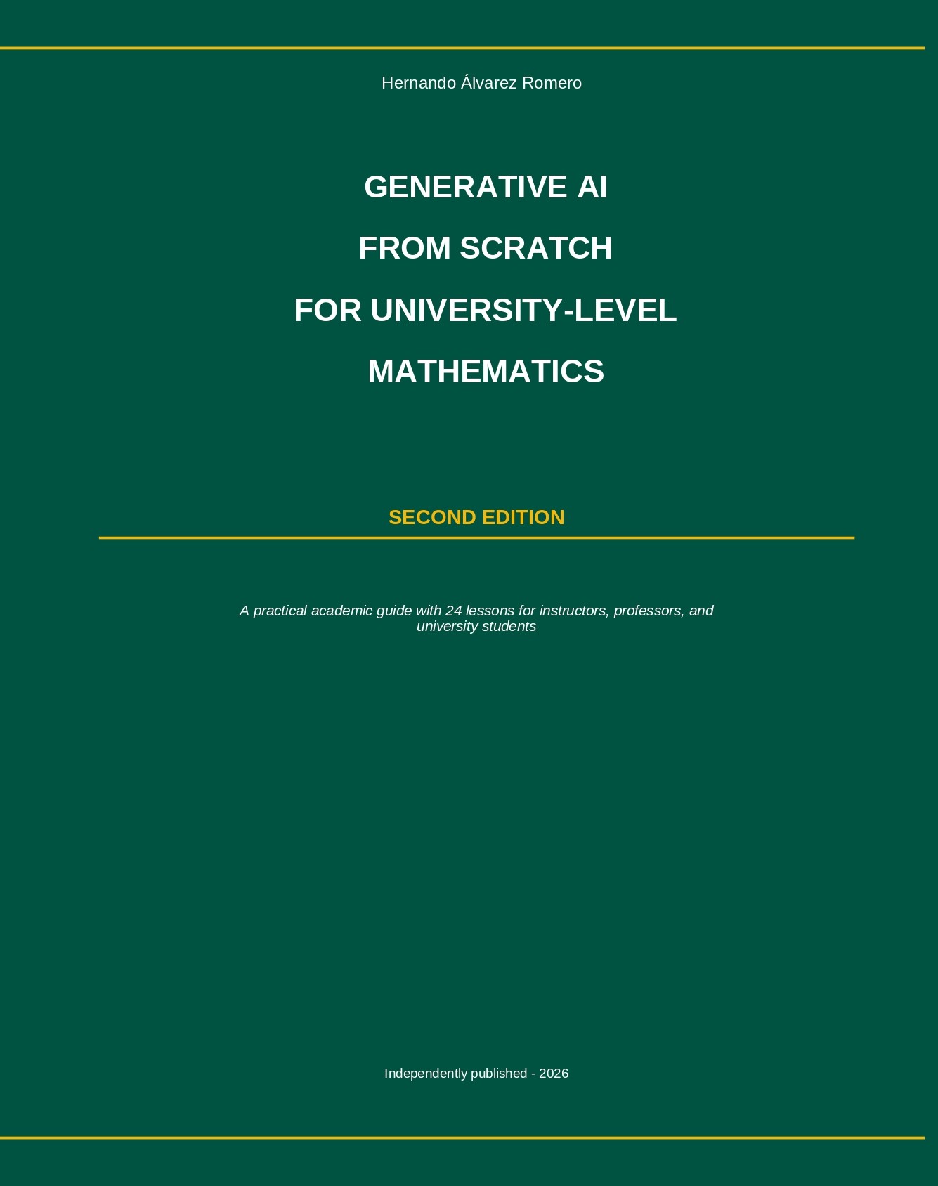 Portada de Generative AI from Scratch for University-Level Mathematics